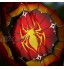 SoeHong Mobile à vent en forme de toile d'araignée avec crochet en S pour Halloween en acier inoxydable 3D pendentif rotatif cinétique pour maison jardin cour arbre décoration de vacances