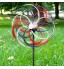 Yajun Solaire Lumière Wind Spinner LED Moulin À Vent en Métal Extérieur Jardin Pelouse Décor Extérieur Double Direction Sculpture Ornements