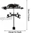 Girouette avec indicateur de direction du vent de jardin de girouette montée sur le toit girouette en métal pour voiture rétro girouette créative pour cadeau de décoration de jardin de fer