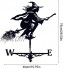 XJZKA Girouette de sorcière girouette en métal de sorcière soufflée par Le Vent avec indicateur de Direction du Vent pour décoration de Jardin