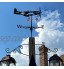 ZOOMLOFT Girouette d'avion Rétro pour la Décoration de Toit de Cour de Jardin Indicateur de Direction de Sculptures en Métal Cadeau 35 * 50 cm