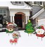 ALINILA Christmas Yard Sign Stakes Pelouse Signe de Cour Merry,Panneau Routier Bonhomme de Neige père Noël Arbre de Noël,Décorations en Plein Air Sign-2