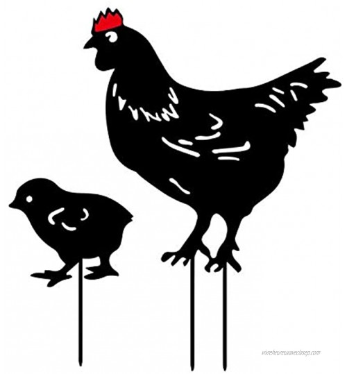 Chicken Yard Art Poule Réaliste Art De Cour De Poulet Piquets De Jardin Décoratifs Utilisé dans Les Cours Arrière-Cours Pelouses Jardins Trottoirs Et Autres Lieux