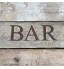 Panneau de bar de jardin 12,7 cm de haut lettres en métal rouillé lettres rustiques lettres en métal rouillé pub de jardin