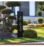 tradeNX Piquet de jardin noir | métal | panneau de jardin décoratif de terrasse | panneau noir Carpe Diem