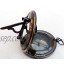 Asmara Cadran solaire en laiton antique Cadran solaire vintage avec bouton poussoir Cadran solaire avec boîtier en cuir D