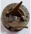 Boussole nautique antique à cadran solaire 6,3 cm finition antique