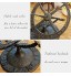 HJUYV-ERT Cadran Solaire de Jardin en Fonte Horloge Boussole armillaire Ornements de Chiffres Romains