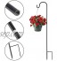1 2 pièces 90 100 120cm crochets de berger piquet de jardin en métal avec crochet pour lumières solaires lanternes lumières de Noël paniers de plantes pour le mariage boule de fleur 120cm*2