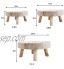 SINGFNH Mini tabourets en bois pour plantes étagère décorative rustique pour bonsaï support vintage en bois pour bureau salle à manger décoration intérieure ou extérieure