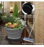 TTBD Metal Plante Fleur Support De Pot Chariot Caddiesur Roues Interieur Exterieur Maison & Jardin Outils Pack De 2