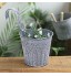 6 pièces Pots de plantes suspendus en métal fer suspendu Pot de fleur clôture Pot de plante pour balcon extérieur jardin décoration murale diamètre