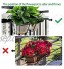 CCCYMM Lot de 2 supports de pots de fleurs à suspendre pour balcon intérieur ou extérieur Noir 31 x 11 x 11,5 cm