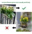 CCCYMM Lot de 2 supports de pots de fleurs à suspendre pour balcon intérieur ou extérieur Noir 31 x 11 x 11,5 cm