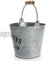 com-four® Pot de Fleurs en métal Pot de Plantes à Suspendre Pot Suspendu pour Balcon et terrasse Pot de Fleurs à Poser et à Suspendre Seau 1 pièce