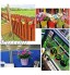 JZK 8 x Coloré Petit Métal Pots de Fleurs avec Crochet Amovible Pas de Trou de Drainage Suspension Extérieure Seau de Pot de Plante Pots de Fleurs à Suspendre pour Clôture de Jardin