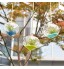 Lot de 3 pots de fleurs en verre à suspendre en forme d'oignon avec grande ouverture pour plantes aériennes 8 cm