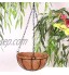 Pot de fleurs à suspendre des Producteurs ZZM Panier de fleurs de noix coco en fibre de coco Husk Pot de fleurs décoratifs Panier fer suspendre Pot de fleurs 1pcs 8inch