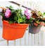 Pots de fleurs à suspendre pour balcon ou jardin Avec crochets gris
