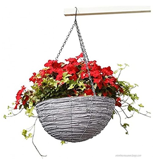 Pots de fleurs suspendus et paniers de jardin à suspendre durable avec corde effet plante pour intérieur ou extérieur balcon