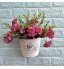 Redsa Lot de 2 seaux en métal à suspendre pour pots de fleurs Seau vintage avec corde rustique en métal Pour intérieur ou extérieur Décoration de jardin