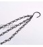 SIYI-XIU Lot de 4 chaînes suspendues en métal avec clip et crochet pour panier de fleurs pots de fleurs mangeoires pour oiseaux lanternes et ornements noir