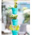 VIGAR Support pour Pots de Fleurs Dimensiones: 12.5 x 12.5 x 70 cm Turquoise