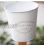 YIPON Pots de fleurs à suspendre 2 seaux vintage en métal avec poignées pour balcon décoration de jardin