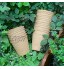 Cymax Lot de 50 Pots de semis en Fibre biodégradable de 8 cm avec 50 étiquettes de Plantes Godets Semis Plantes Biodégradables Fleurs Pots de semences pour Germination du Jardin
