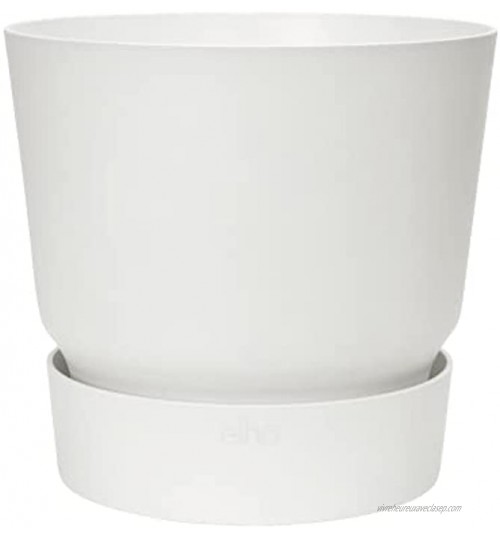 elho greenville rond 30 – Pot de fleur blanc – Décoration pour l'extérieur – Ø 29,5 x H 27,8 cm