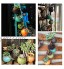 FORMIZON Fleurs en Céramique Pots 4 Pièces Pot à Succulents en Céramique Mini Pot de Succulent avec Corde en Jute Jolie Multicolores Pot Suspendu pour Petites Plantes Décoration Horticole Jardin