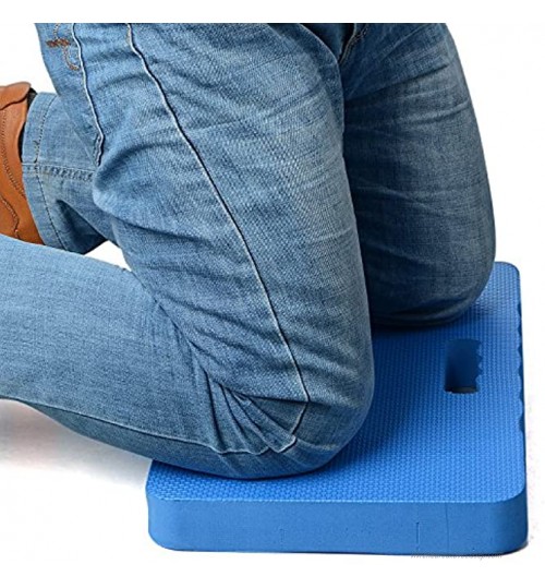 Sureh Coussin de Protection pour Genoux en EVA Portable imperméable avec poignée pour Le Travail Le Bain Le Yoga Bleu